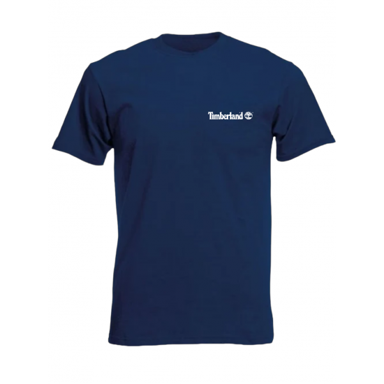 T-SHIRT 100% ΒΑΜΒΑΚΙ ΜΕ LOGO - ΜΠΛΕ ΣΚΟΥΡΟ - TIMBERLAND ΜΙΚΡΟ T-SHIRT 100% ΒΑΜΒΑΚΙ ΜΕ LOGO - ΜΠΛΕ ΣΚΟΥΡΟ - TIMBERLAND ΜΙΚΡΟ